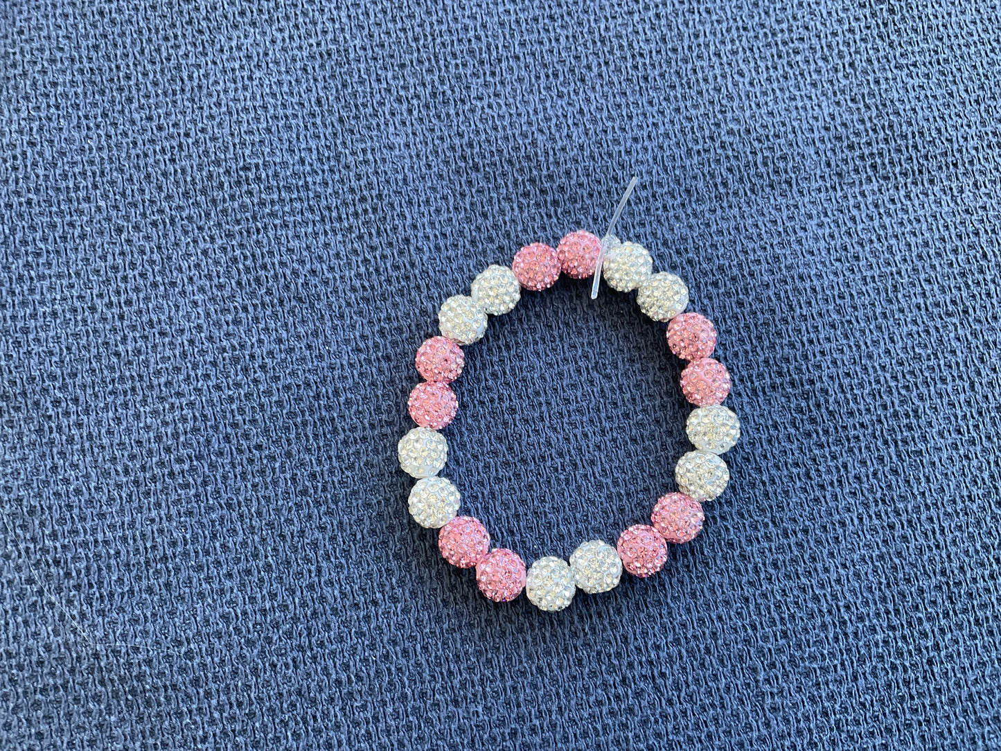Pink and white Braclet