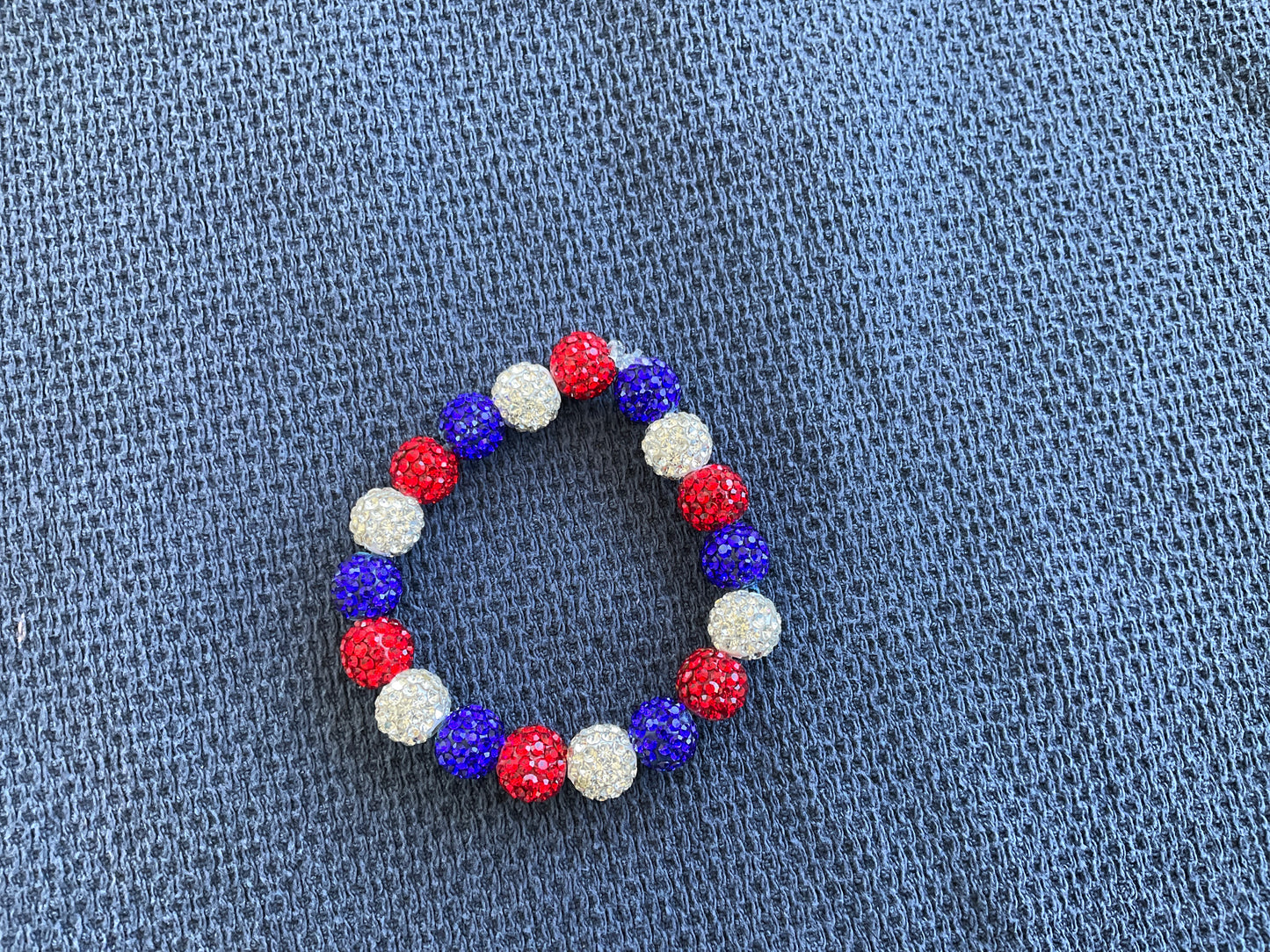 Red white and blue bracelet youth