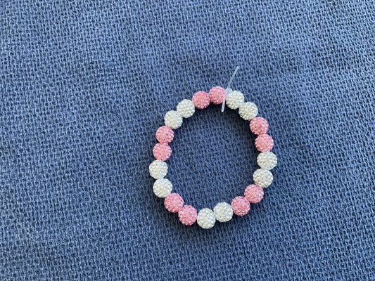 Pink and white Braclet