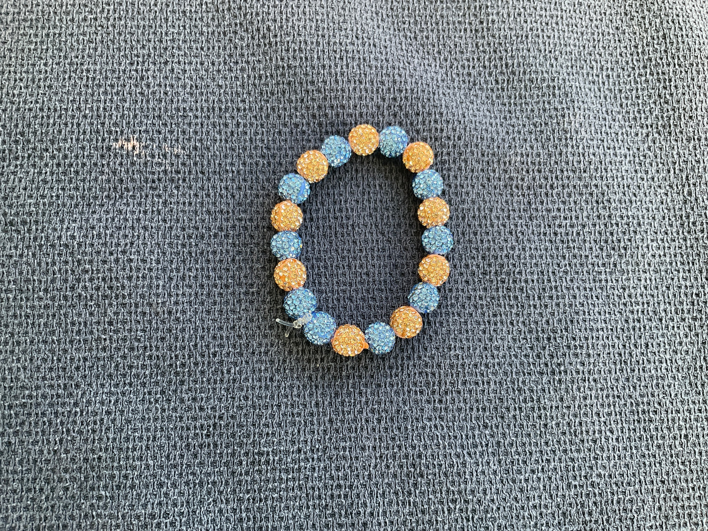 Blue and rose gold bracelet