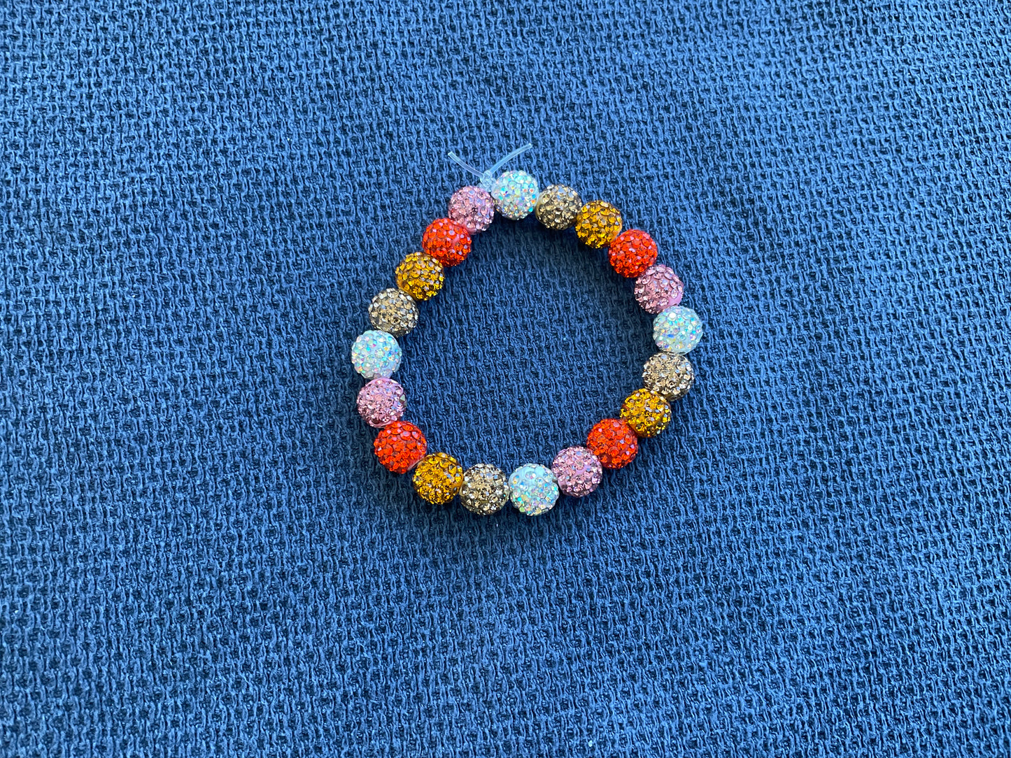 Orange pink and white Braclet youth