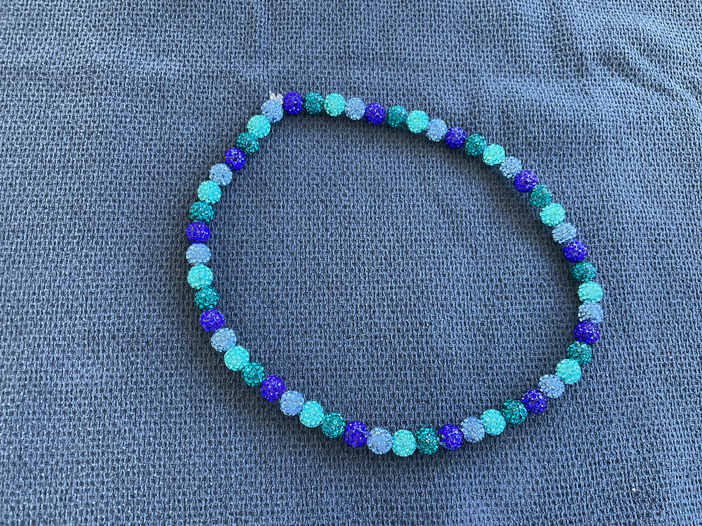 Blue, green and teal